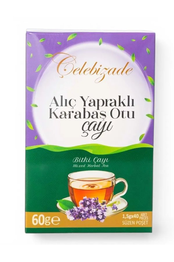 cehebizade-alic-yaprakli-karabas-otu-cayi Çelebizade Alıç Yapraklı Karabaş Otu Bitki Çayı Süzen Poşetli 40 Adet 60 Gr - Görüntü 1