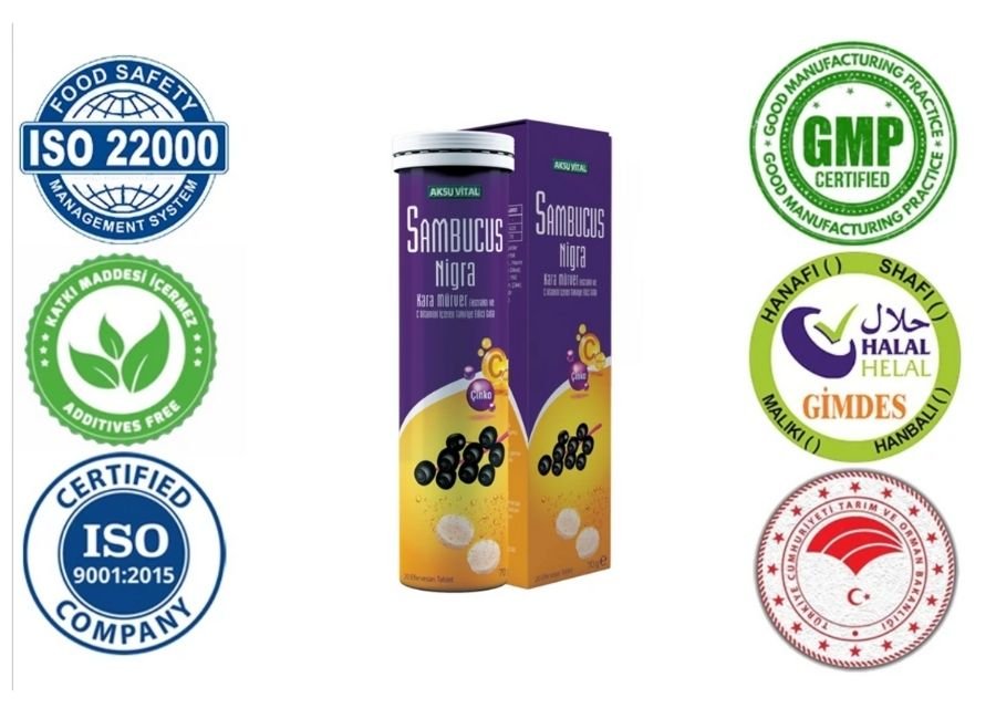 sambucus-nigra-efervesan-efervesanlar-aksuvital-karamürver-mürver- Sambucus Kids - Görüntü 1