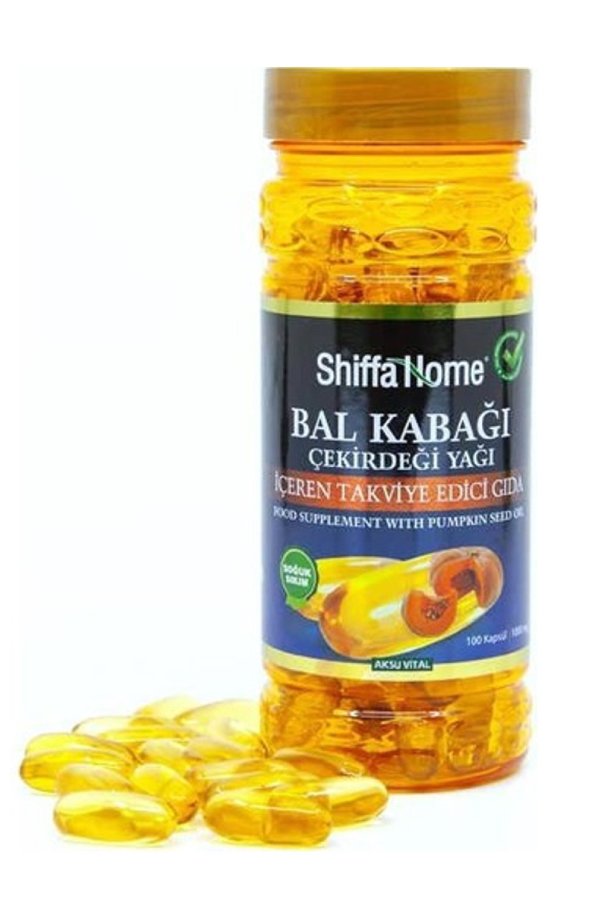 shiffa-home-bal-kabagi-cekirdegi-yagi-1000mg-100-softjel-kapsul Shiffa Home Bal Kabağı Çekirdeği Yağı 100 Softjel - Görüntü 1