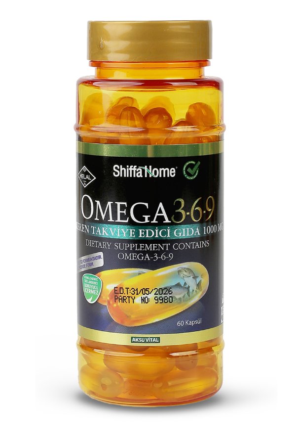 shiffa-home-omega-3-6-9-1000mg-60softjel Omega 3 6 9 - 60 Softjel - Görüntü 1