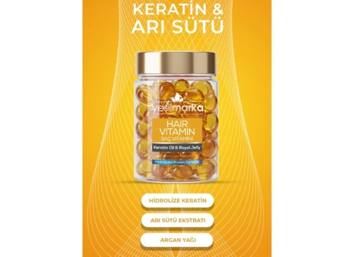 Saç Vitamini - Keratin Oil & Royal Jelly (30 Kapsül) 15 ml - Görüntü 2