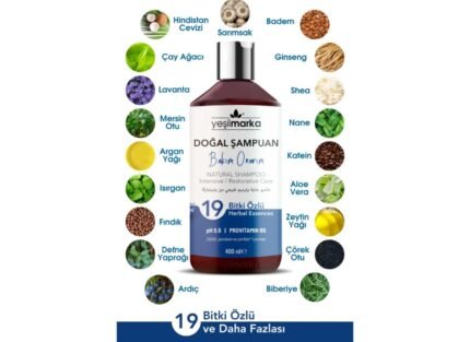 Doğal Bakım Onarım Şampuanı - 19 Bitki Özlü 400 ml