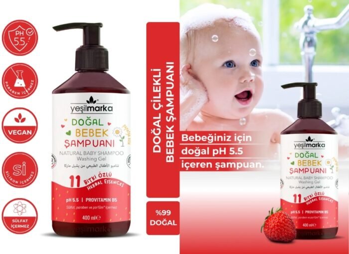 Bebek Şampuanı - Çilek Kokulu 400 ml - Görüntü 2