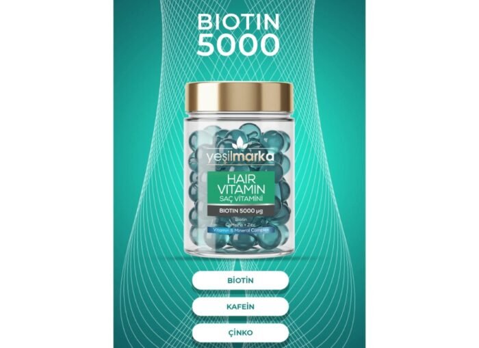 Saç Vitamini - Biotin & Kafein (30 Kapsül) 15 ml - Görüntü 2