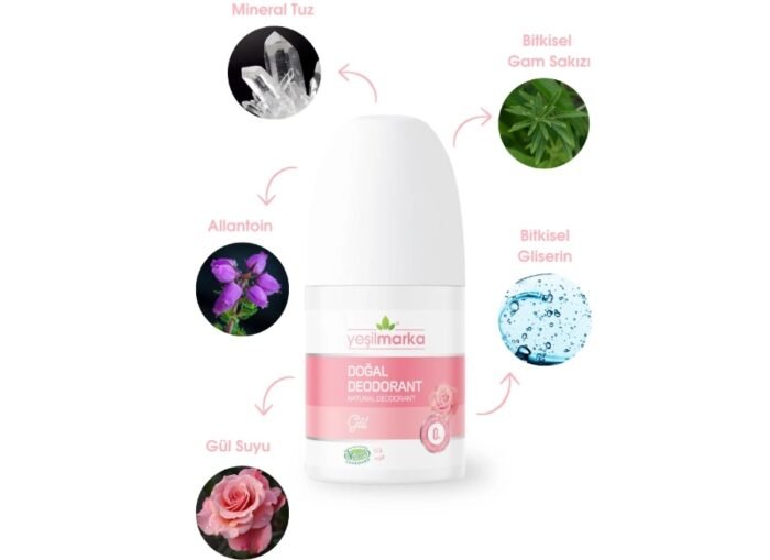 Doğal Deodorant Bahçe Gülü Roll On Yeşilmarka 50 ml - Görüntü 2
