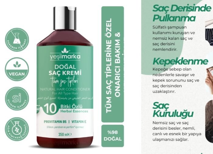 Tüm Saçlar İçin Uygun Formül Şampuan - 10 Bitki Özlü 350 ml - Görüntü 2
