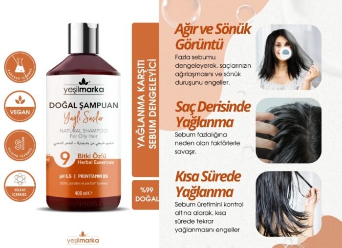 Yağlı Saçlara Özel - 9 Bitki Özlü 400 ml - Görüntü 2