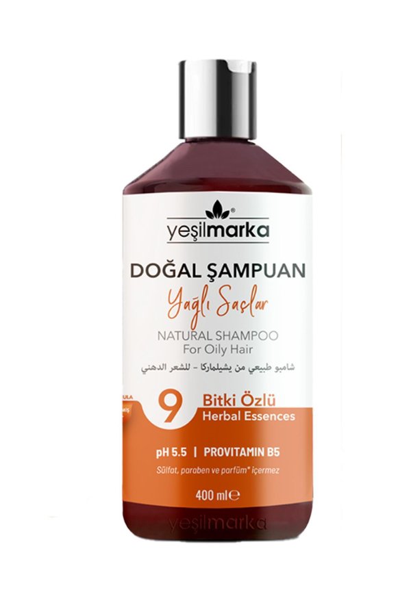 yesilmarka-9-bitki-ozlu-yagli-saclar-icin-sampuan-400-ml-4017241-59-B-2 Yağlı Saçlara Özel - 9 Bitki Özlü 400 ml - Görüntü 1